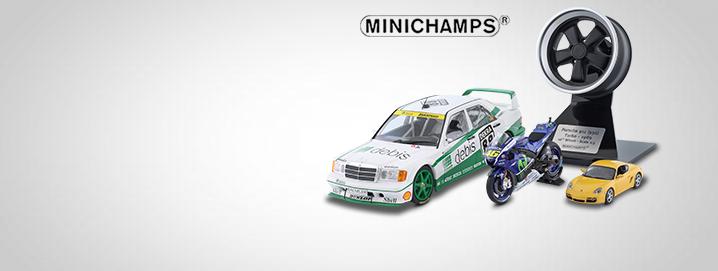 Minichamps SALE % Minichamps landevejs-, racer-, motorcykel- og Formel 1-modeller til toppriser